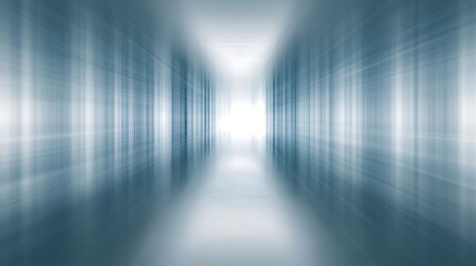 Abstract Blue Corridor Representing Speed And Technology