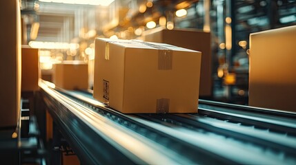 A busy packaging plant with multiple production lines, handling various types of industrial packaging