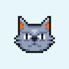Obraz premium this is a cat in pixel art with colorful color,this item good for presentations,stickers, icons, t shirt design,game asset,logo and project.