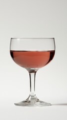 Ros? wine glass, studio shot, white background, beverage