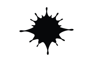 blot isolated on white