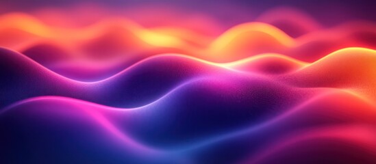 Obraz premium Abstract vibrant neon waves background.