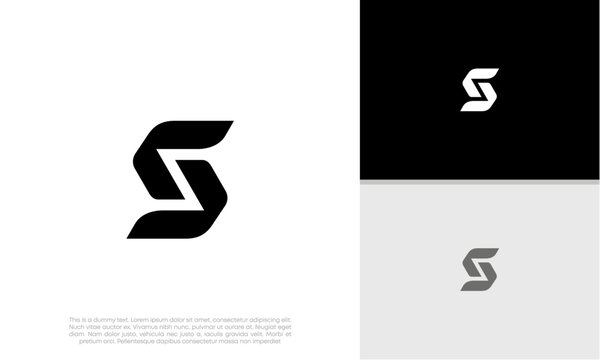 Initials S logo design. Initial Letter Logo.	