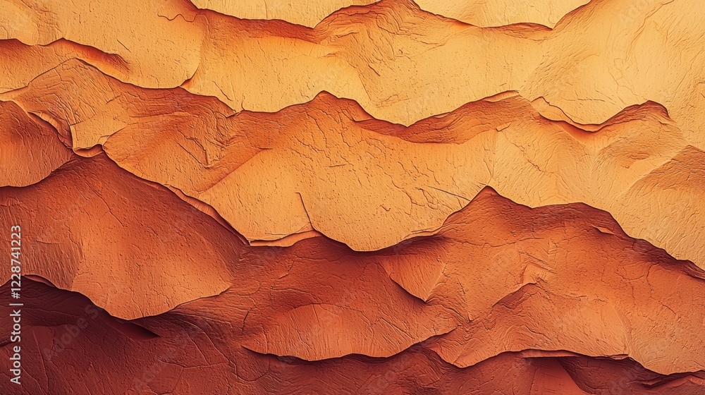 Poster a mountain range with a lot of texture and depth
