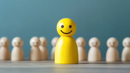 Leadership styles in human resource management within the organization. Successful business teamwork concept