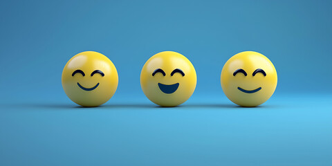Konzept für eine Kundenzufriedenheitsumfrage. Fünf-Sterne-Bewertung auf virtueller Feedback-Schnittstelle, hervorragende Kundenzufriedenheit. Emoticons verschiedener Feedback-Ebenen, Kundenerfahrung,