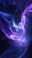 Fototapeta premium An abstract background with swirling patterns of purple and blue