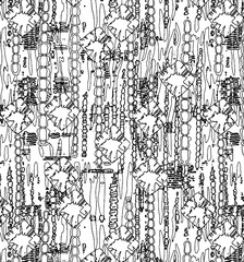 Hand Drawn Flowers and Leaves Line Pattern Watercolor Trendy Plan Trendy Color Cards Print On The Floor Home Textile Fabric Wallpaper Wrapping Cards Carpet Rug Background Fabric Linen Look Textures