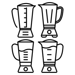  electric blender icon vector design templates