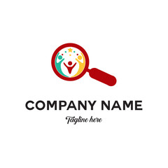 Creative Social Search Logo, Illustration, Design Inspiration, Vector, Icon