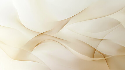 Obraz premium Elegant abstract background with soft smooth curves in beige and cream tones