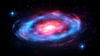 A vibrant cosmic scene with a colorful nebula and twinkling stars against a dark space background symbolizing the vast beauty of the universe and endless possibilities of space exploration

