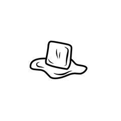 ice cube doodle icon