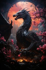 ドラゴンのポートレート,Generative AI AI画像