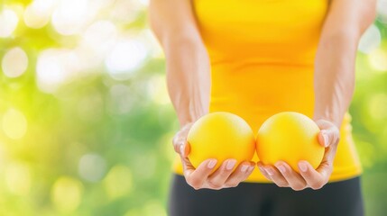 A health coach guiding a virtual fitness session.