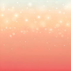 Abstract Glowing Sparkle Background. Soft Pastel Pink and Orange Gradient