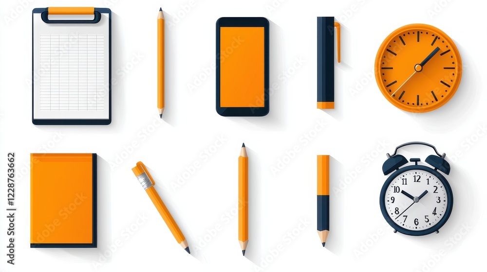 Aufkleber organizing your workspace essential sticky notes and office tools for maximum productivity in a mode
