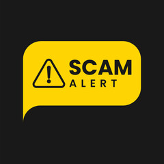 Scam alert background designed to shield you from online fraud