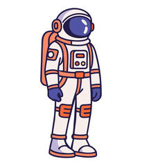 Astronaut standing in full space gear