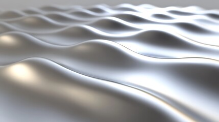 Naklejka premium Abstract Silver Wave Pattern Background Design