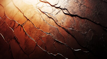 Abstract Brown Texture with Cracked Surface Design