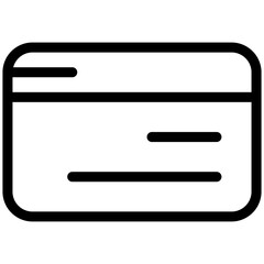 credit card icon outline