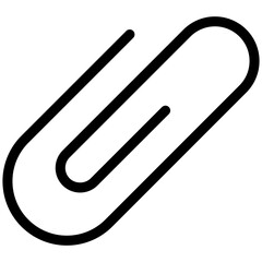 paper clip icon outline