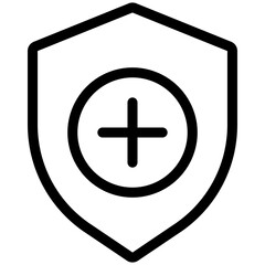 Fototapeta premium shield icon outline