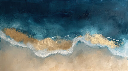 the waves of the sea beautiful oil painting on canvas seascape