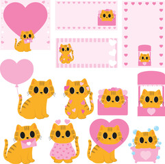 Orange Cat Valentine.