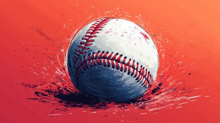 icon of a baseball inside a round line