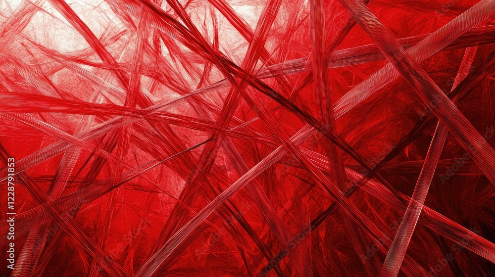 Poster abstract red lines and textures creating a dynamic composition with depth and movement for artistic 