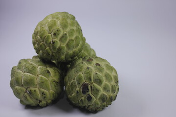isolated photo of ripe soursop fruit