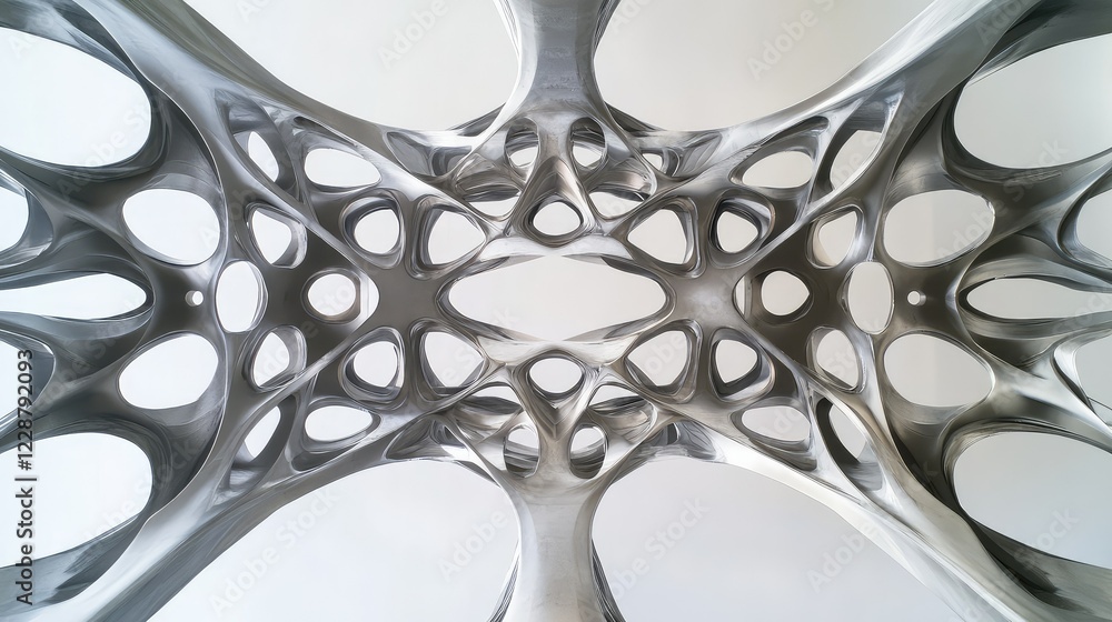 Aufkleber abstract design featuring intricate and fluid forms, showcasing modern architecture's elegance with 