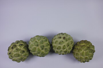 isolated photo of ripe soursop fruit