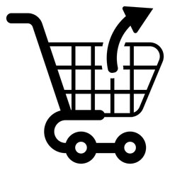 Shopping Cart with Return Arrow