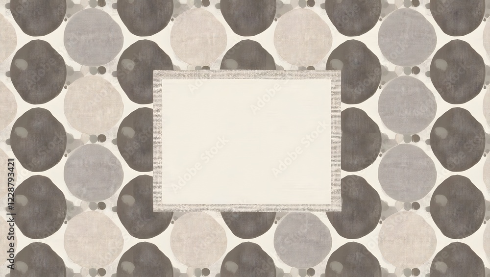 Poster abstract pattern design textile gray tan and white copy space background