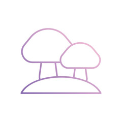 Mushroom icon isolated on a white background. Vector illustration.