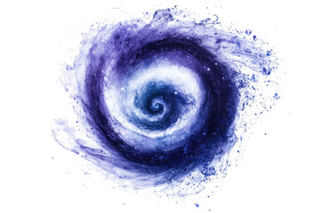 Fototapeta premium spiral galaxy isolated
