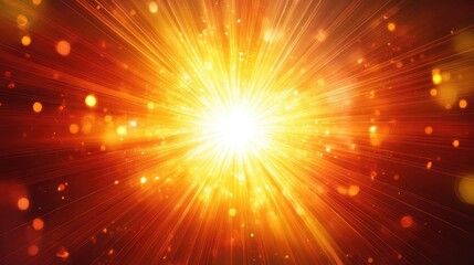 Explosive Brightness of a Radiant Starburst with Shimmering Particles Creating an Enchanting Atmosphere of Warmth and Light