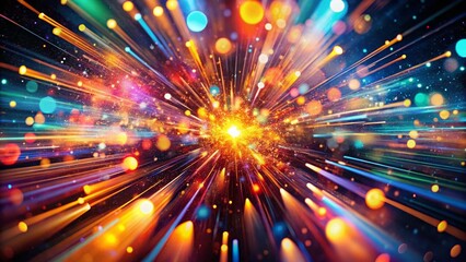 Obraz premium Abstract Light Motion Background: 4K Particle Animation for Documentary Film