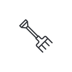 Garden Fork line icon