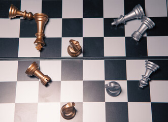  chess game. business and success. chess board game.
