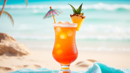 Obraz premium cocktail on the beach