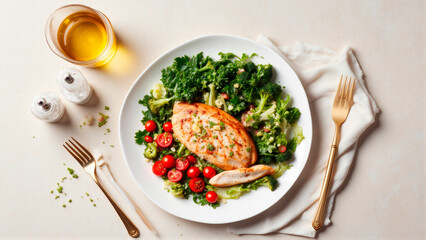 salad with vegetables