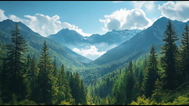 Scenic mountain landscape along the gerlos alpine road, austria &ndash; breathtaking alpine nature in 4k