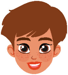 Smiling Cartoon Character Avatar