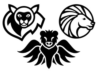 "Animal Logos Collection | Vector Illustration | Isolated on White"