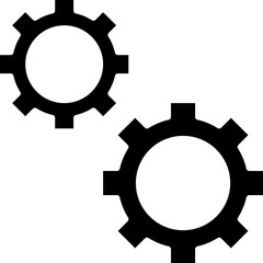 Cogwheel icon single vector illustration