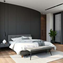 modern bedroom interior